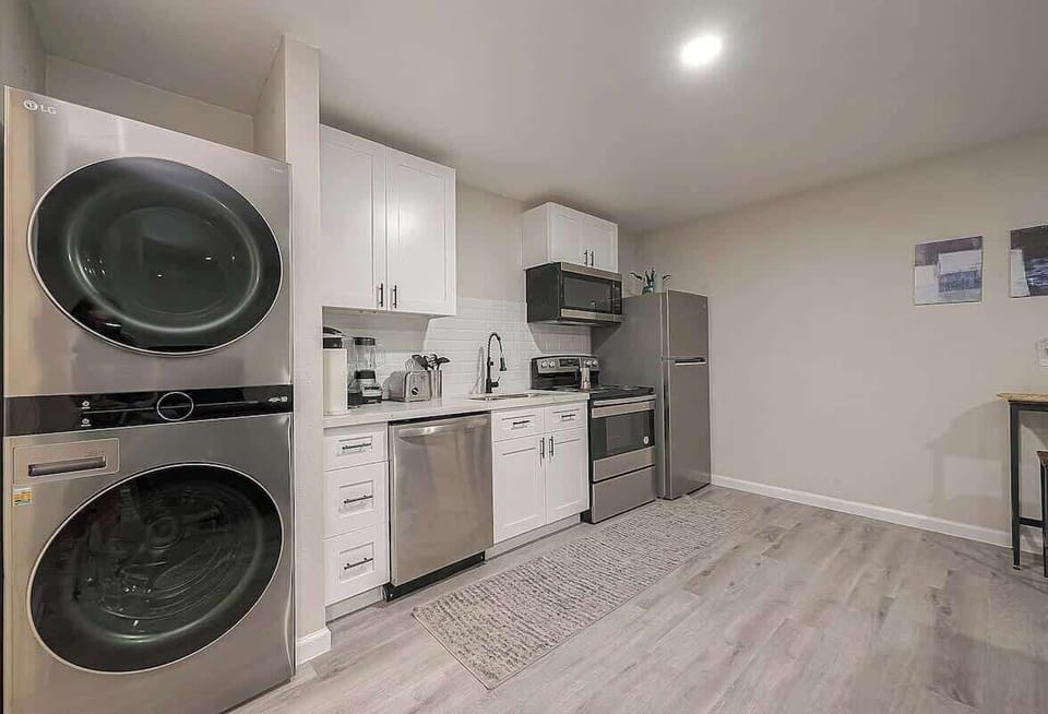 Personal Laundry Area Next to Kitchen