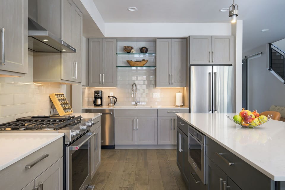 Stainless steel appliances and all the essentials