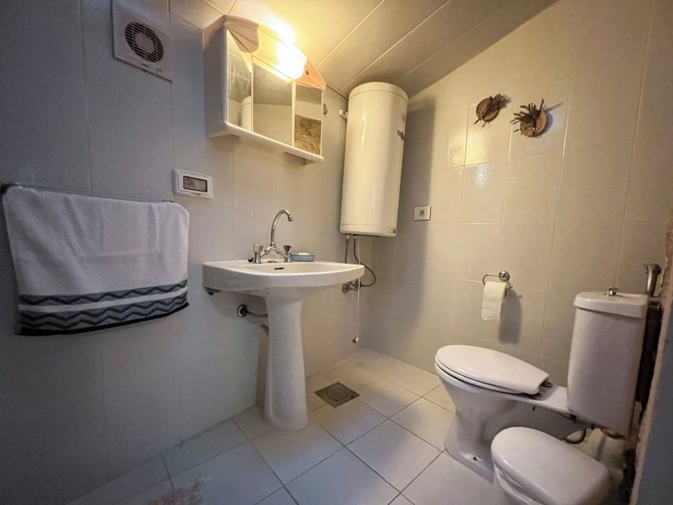 Family Apartment, Garden View | Bathroom | Shower, free toiletries, hair dryer, towels