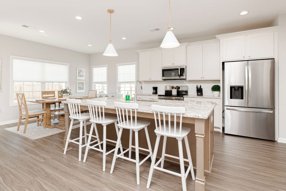 Spacious fully stocked kitchen
