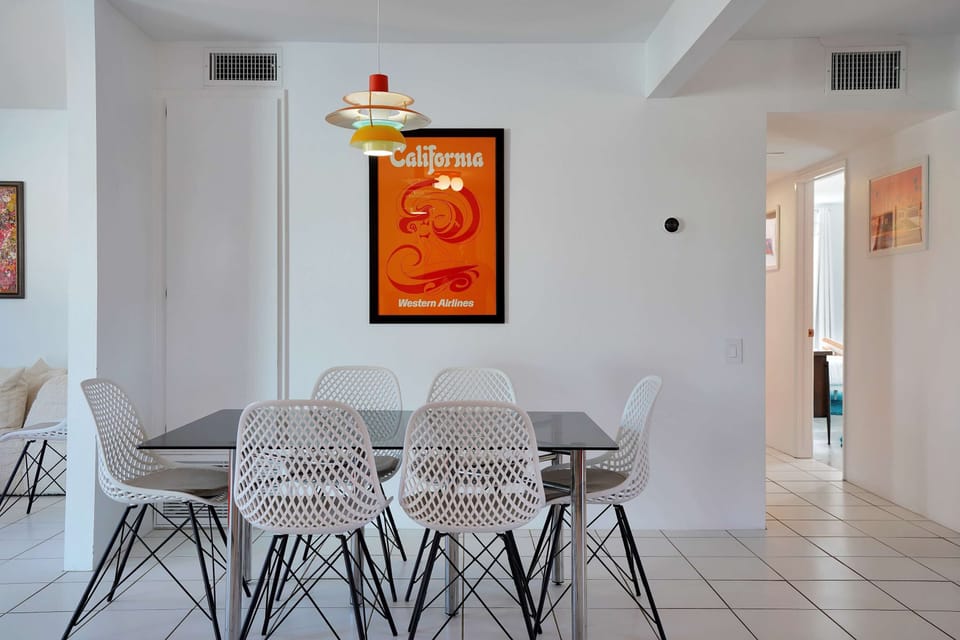 Dining table with seating for 6 