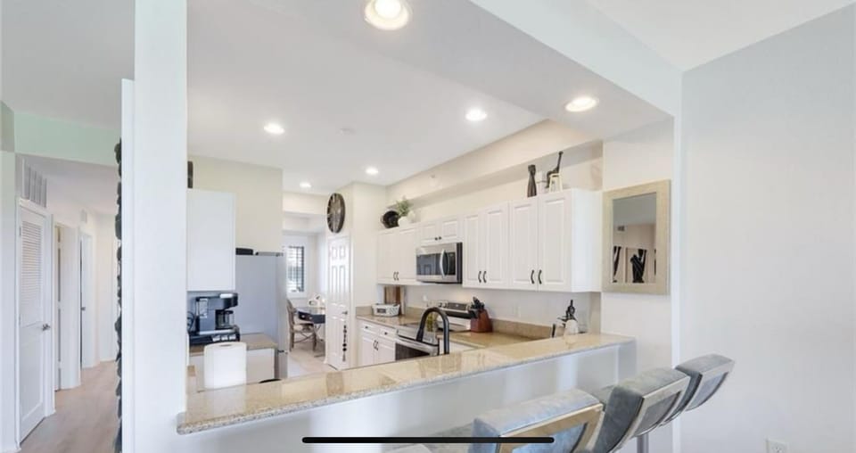 Fully stocked kitchen w/everything you’ll need Including Keurig and Mr.coffee