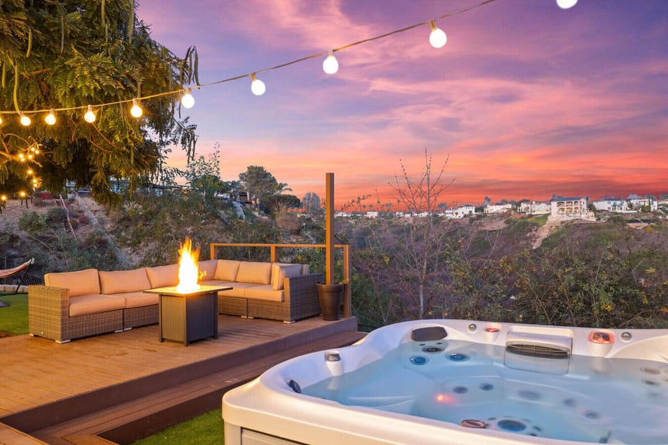 Inviting hot tub for the ultimate relaxation.