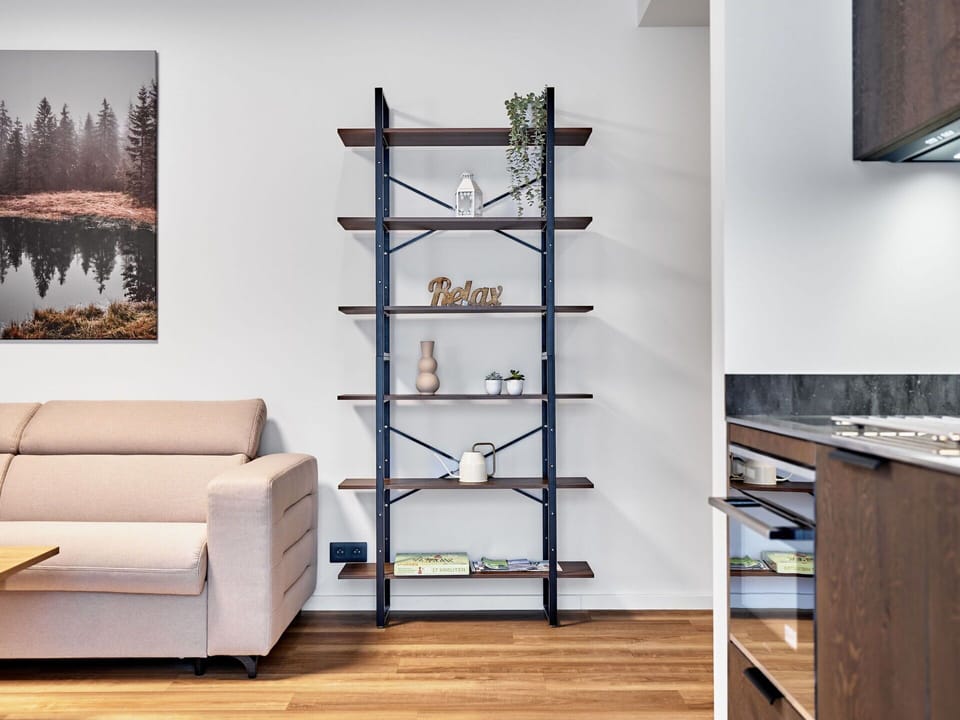 Shelving, Shelf, Furniture, Interior Design, Bookcase, Hardwood, Houseplant, Living Room, Plank, Wood Flooring