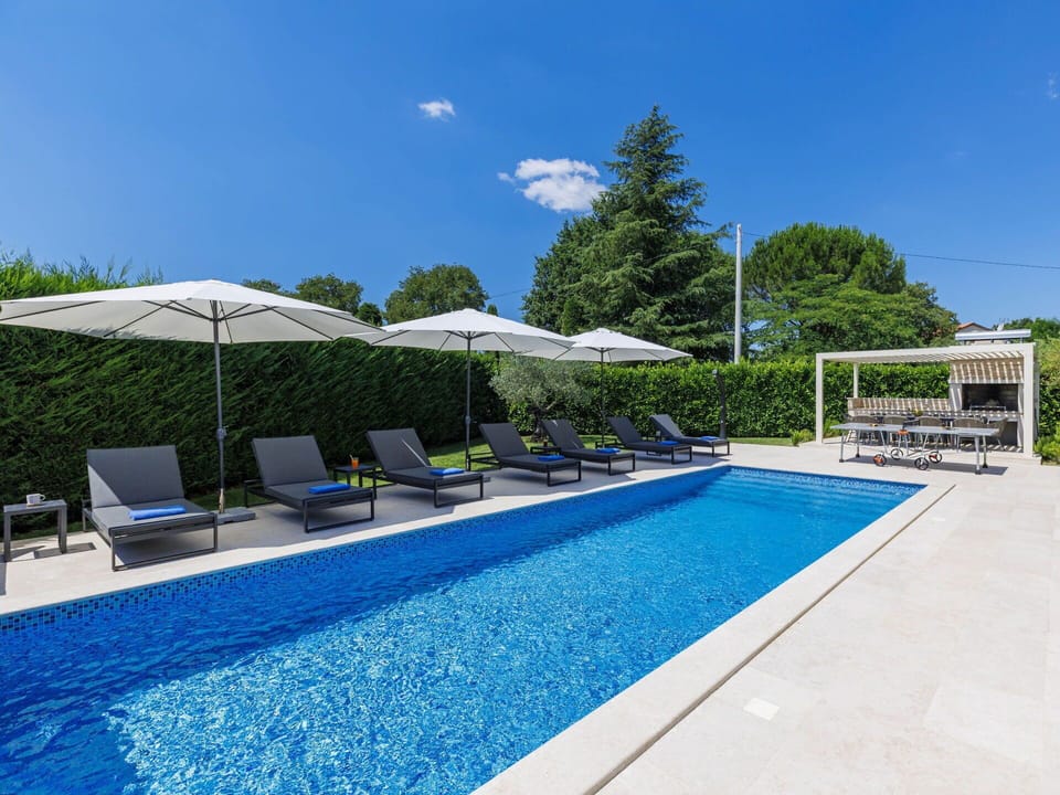 Swimming Pool, Blue, Outdoor Furniture, Resort, Composite Material, Sunlounger, Eco Hotel, Shade, Garden, Leisure
