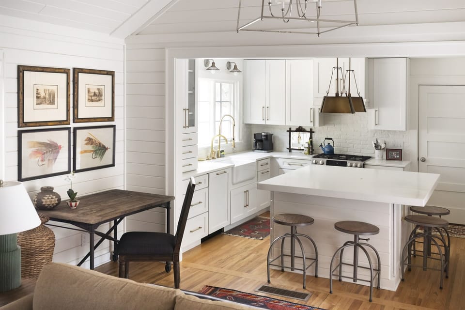 Kitchen and workspace