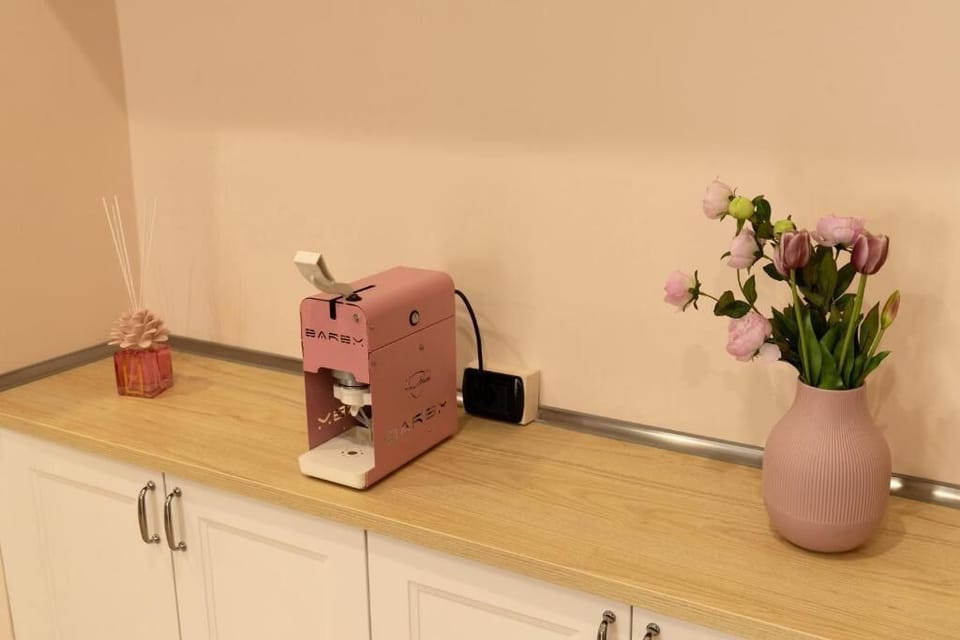 Deluxe Apartment, Balcony | Private kitchen | Full-size fridge, oven, stovetop, espresso maker