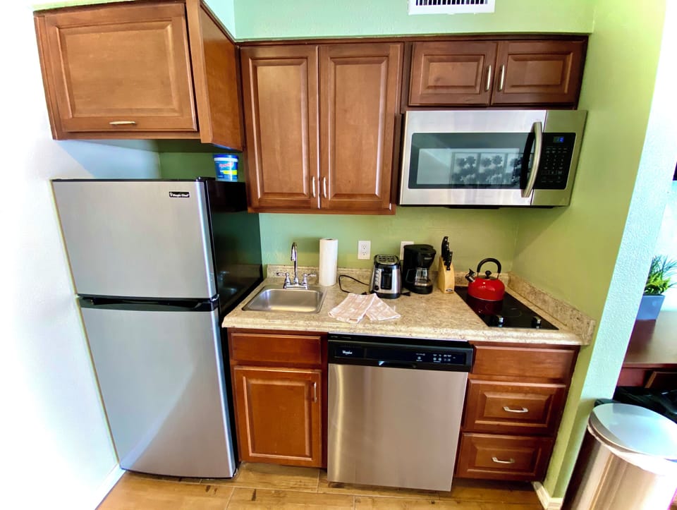 Fully stocked with the basics to whip up a home-style meal. 