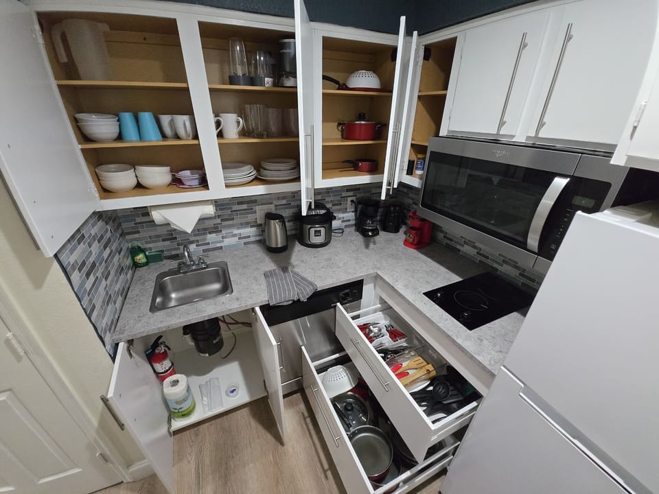 Fully stocked with the basics to whip up a home-style meal.