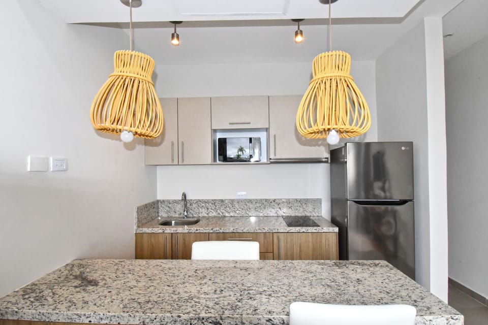 Superior Studio, 1 King Bed, Private Pool | Private kitchen