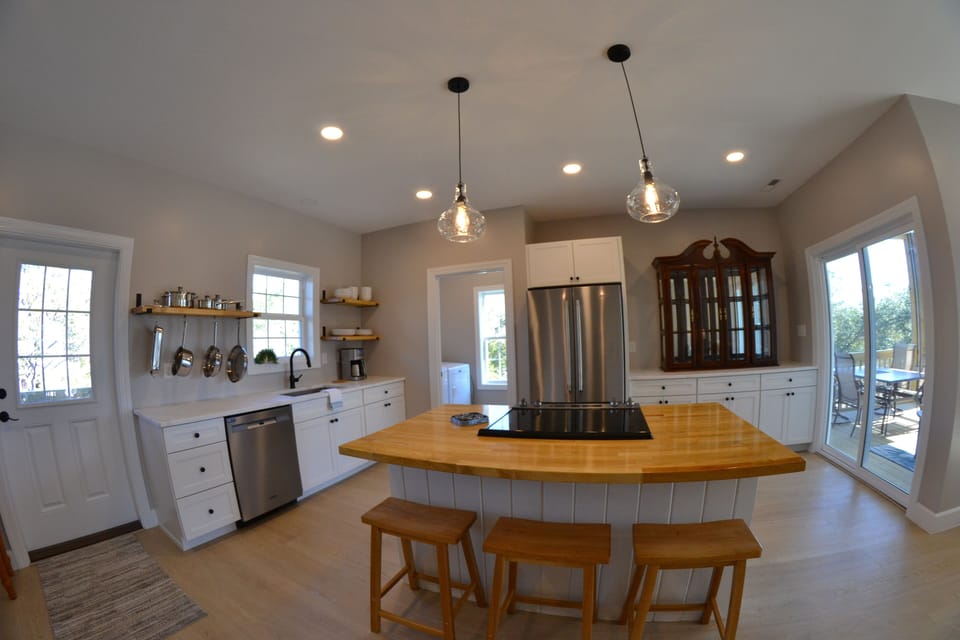 Beautiful butcher block island