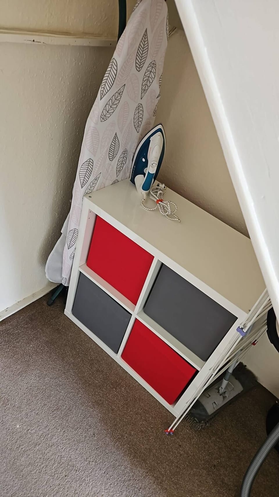 Iron and ironing board supplied