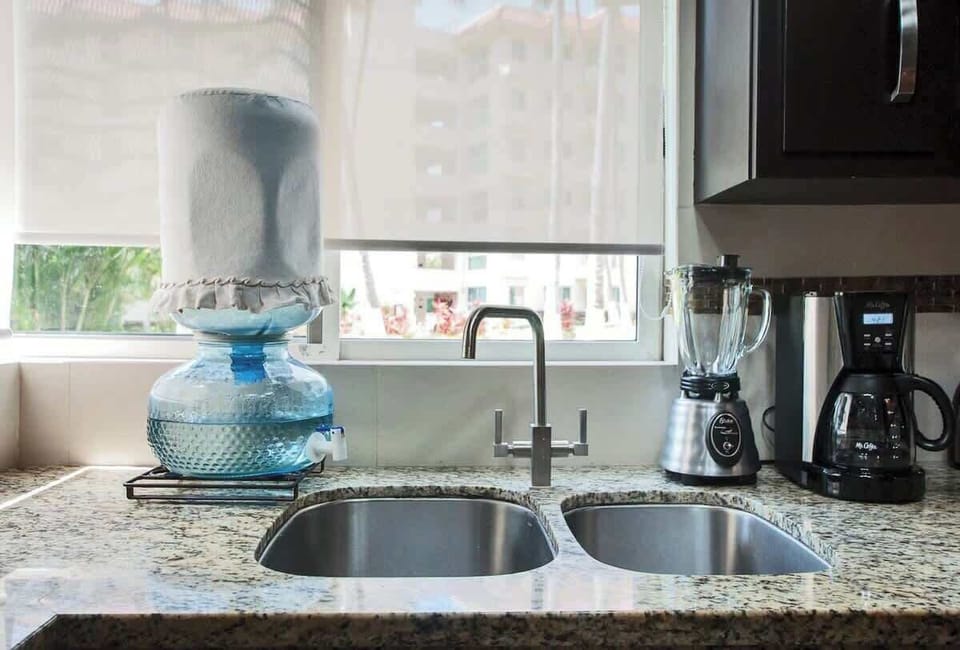 Kitchen counter and sink