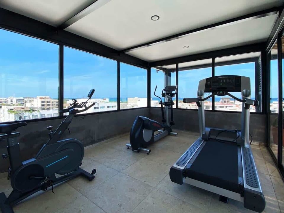 Shared gym with treadmills (common area)