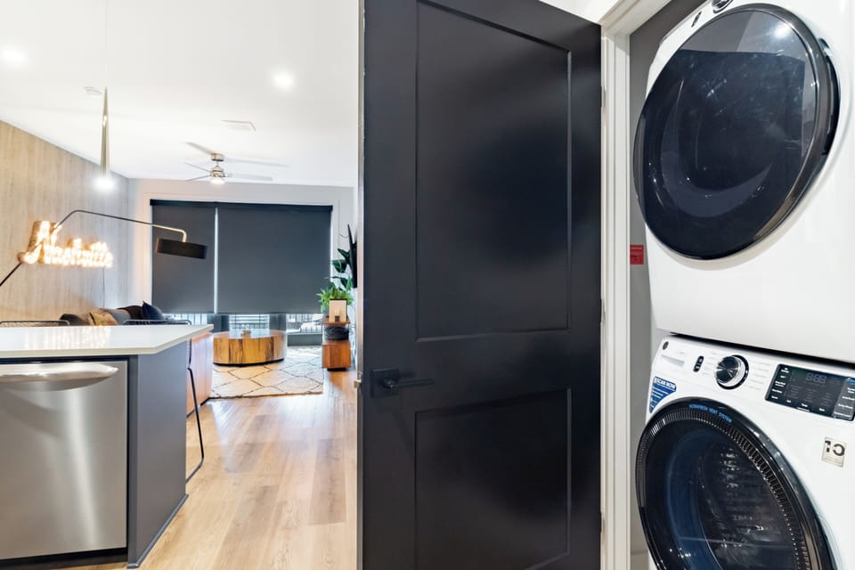 Laundry in unit.