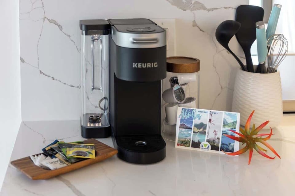 Coffee station in the kitchen