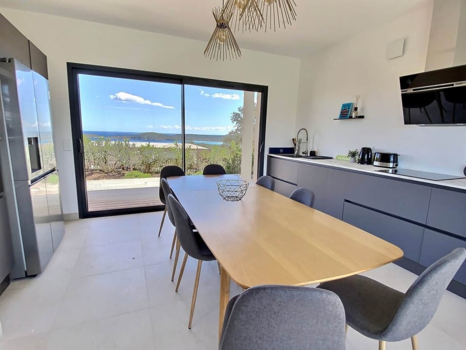 Dining area with sea view
