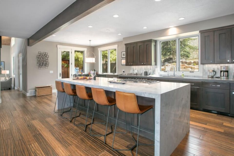 Indoors, Kitchen, Kitchen Island, Floor, Flooring