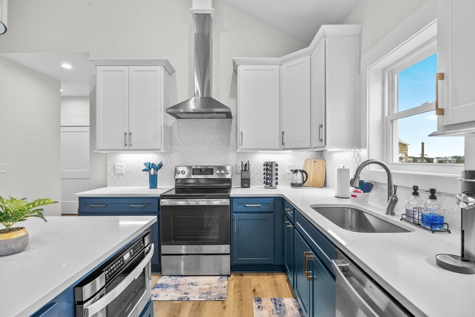 Cooking in style with a sleek glass stove