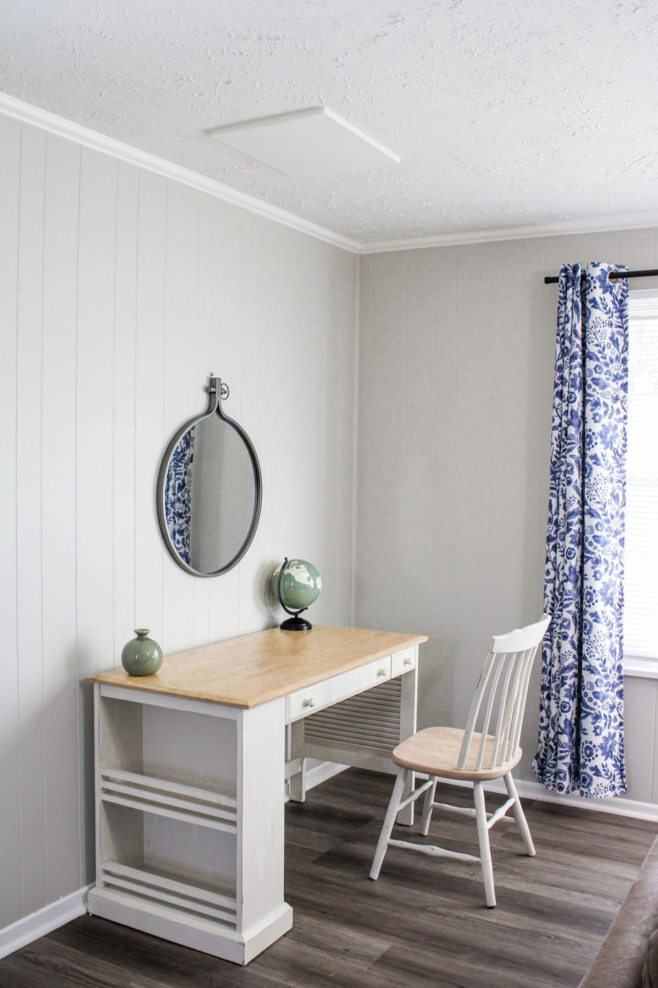 Quiet and well-lit for focus.
