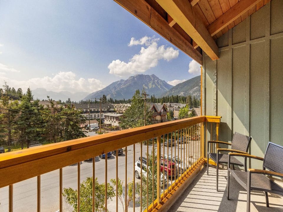 A private balcony with breathtaking views of the surrounding mountains, perfect for enjoying moments of tranquility.