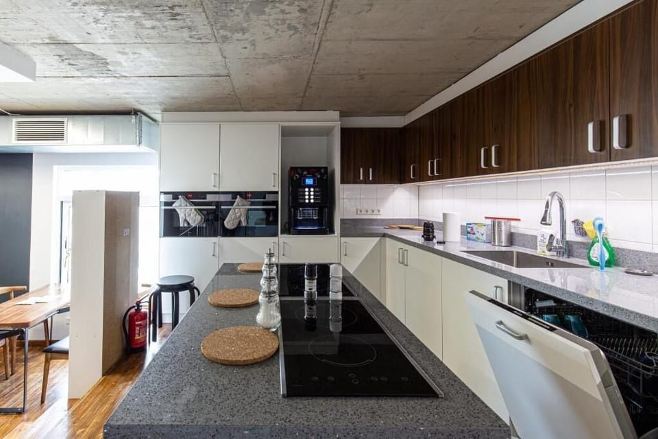 Single Capsule | Private kitchen | Full-size fridge, microwave, oven, stovetop