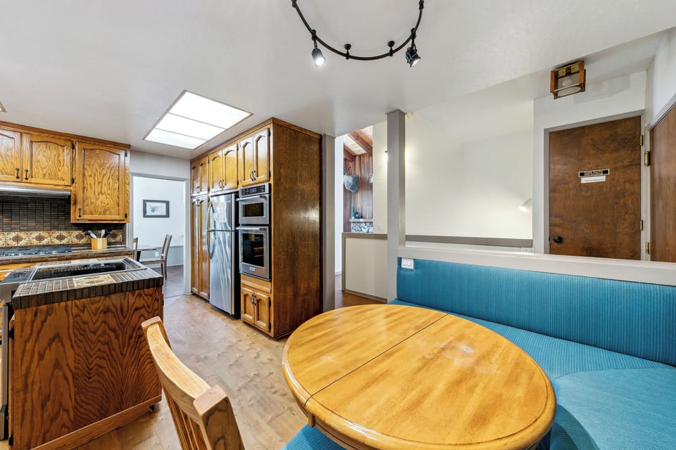 Keep the chef company at the kitchen table