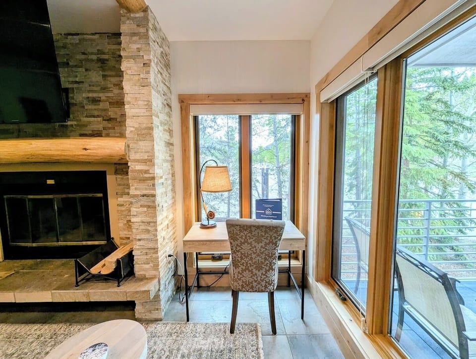 Desk space perfect for those who work remotely