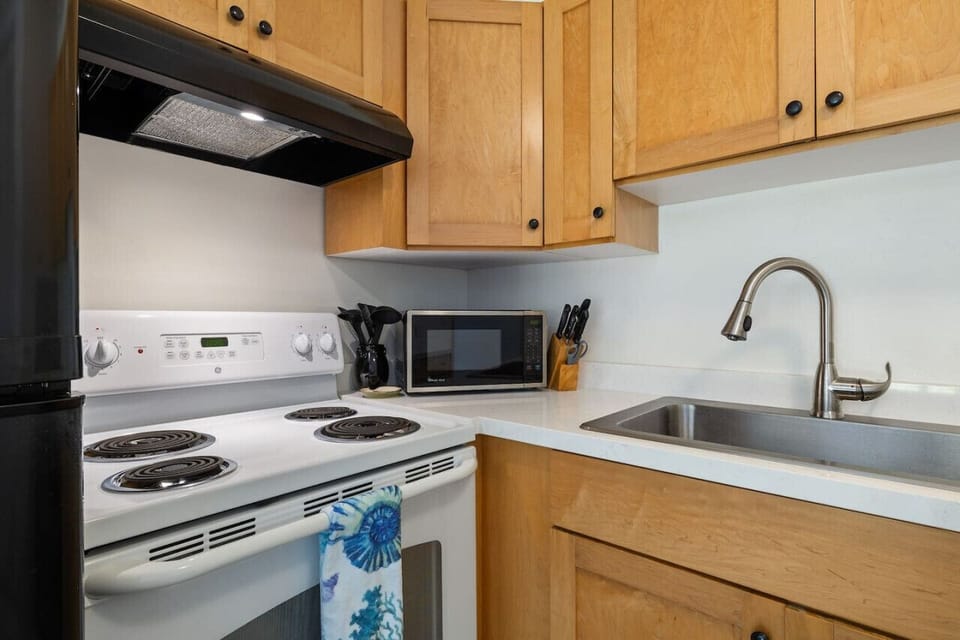 Simple kitchen layout designed for effortless cooking.