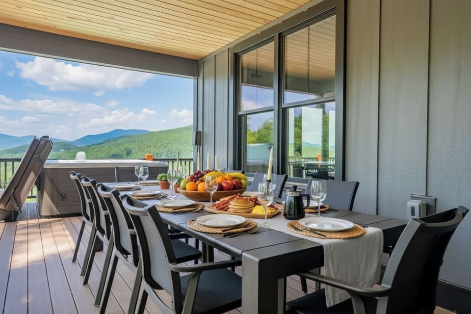 Dine al fresco with unforgettable scenery.