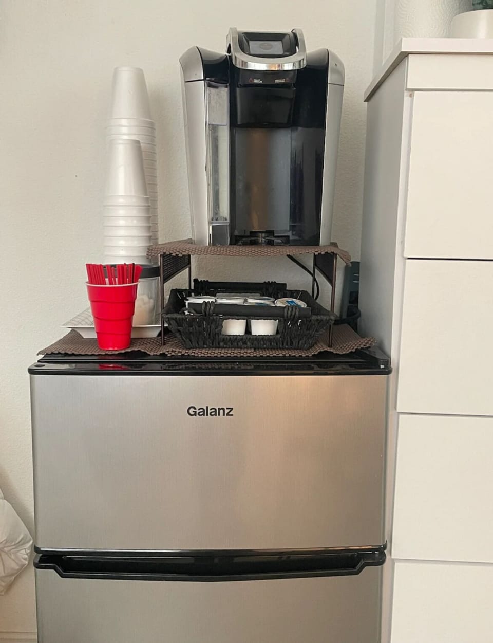 Start your day with some free coffee. Keurig style with k cups