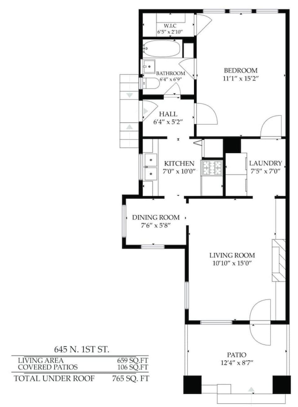 Casita #2`s floor plan
