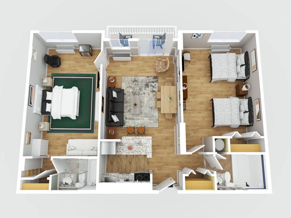 Floor layout for a better visualization