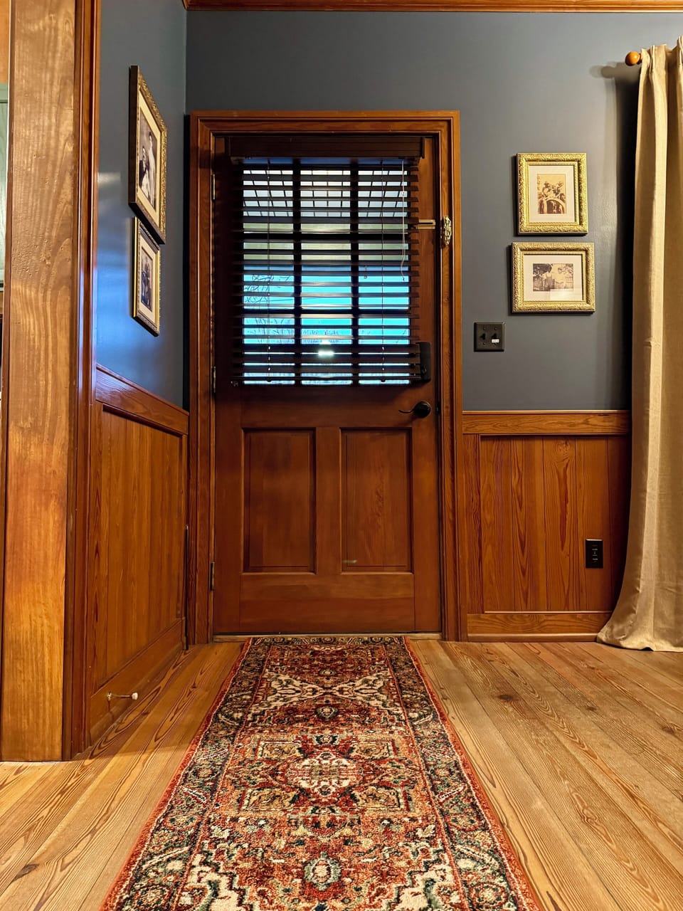 Vintage Metcalfe photographs greet you inside the front door.