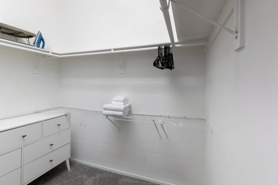 Walk-in closet.