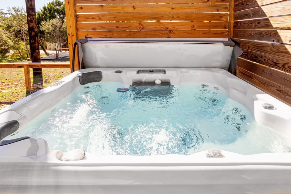 Your getaway deserves a hot tub like this.