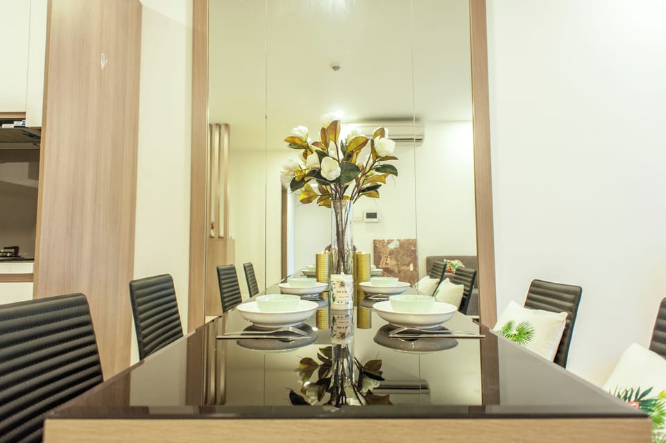 Luxury Apartment, City View | Desk, laptop workspace, iron/ironing board, free WiFi