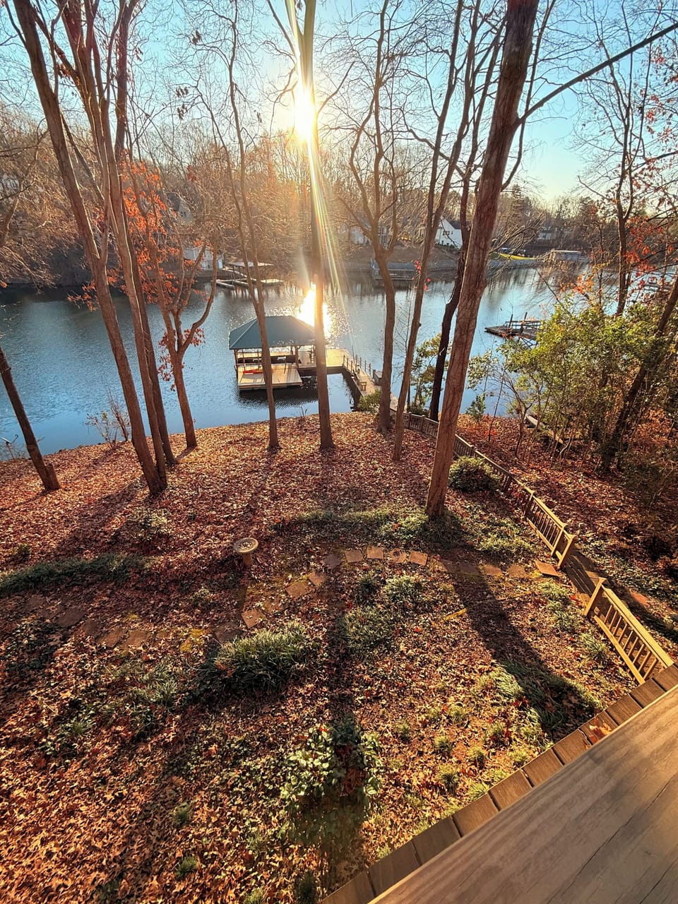 View from deck