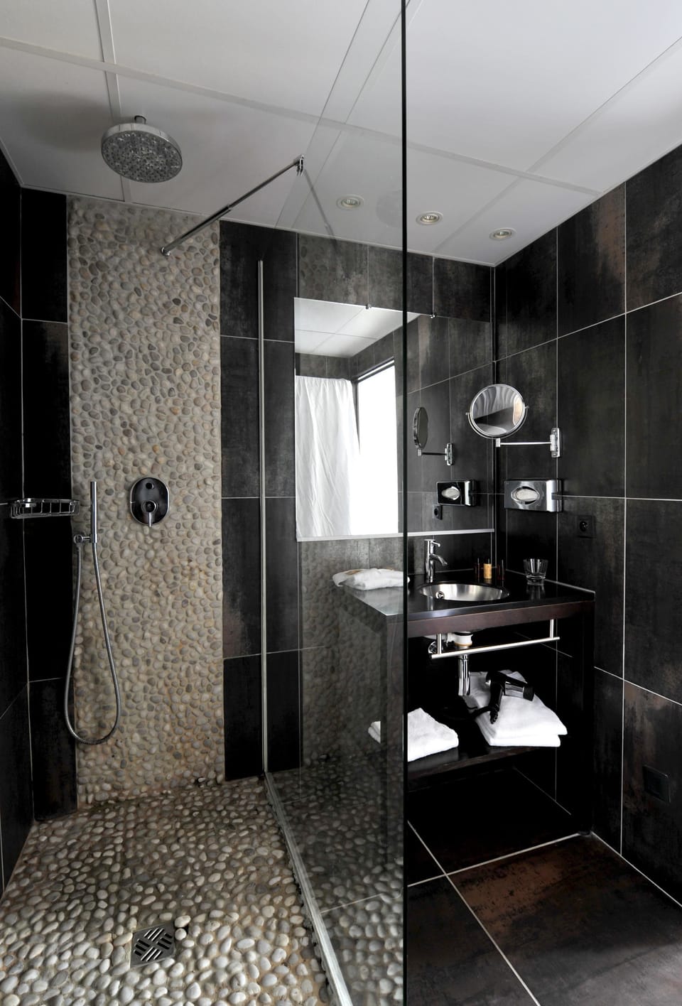 Free toiletries, hair dryer, slippers, towels