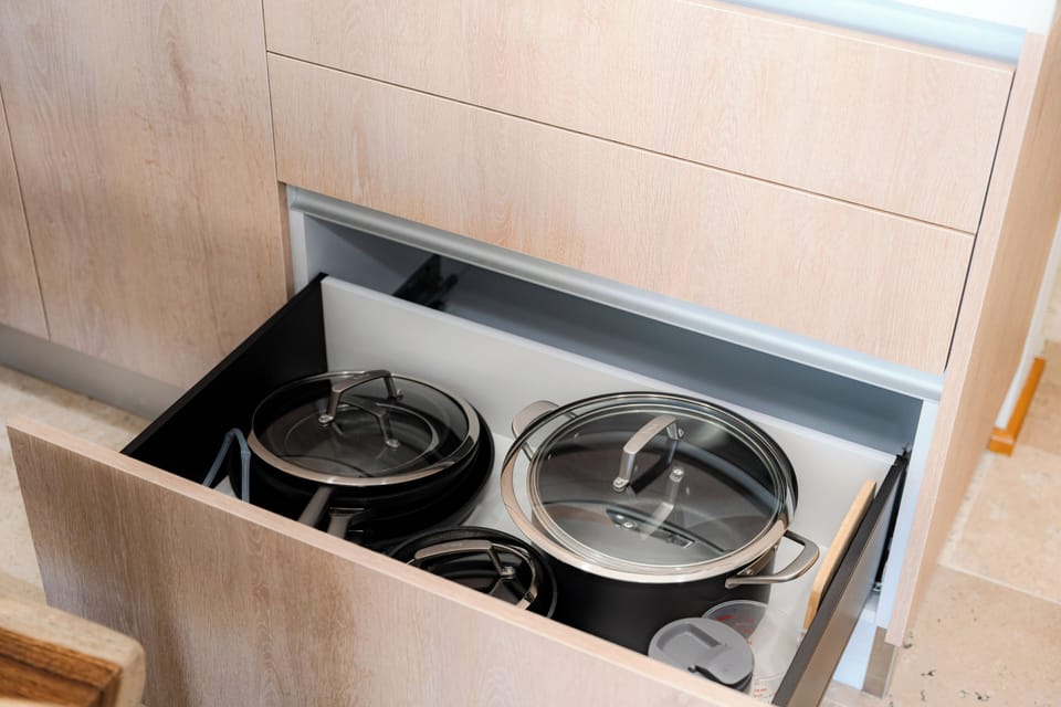 Deluxe Studio | Private kitchen | Full-size fridge, microwave, toaster, blender
