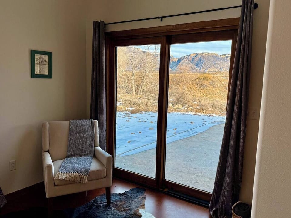 Step out of the bedroom onto the patio for fresh air or to watch some wildlife.