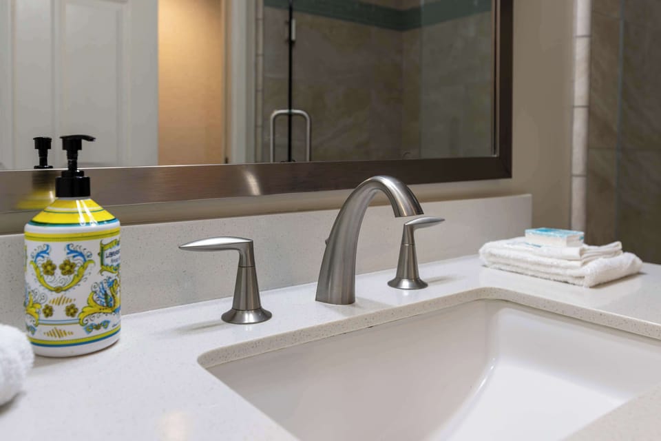 Bathroom Sink and Supplies 