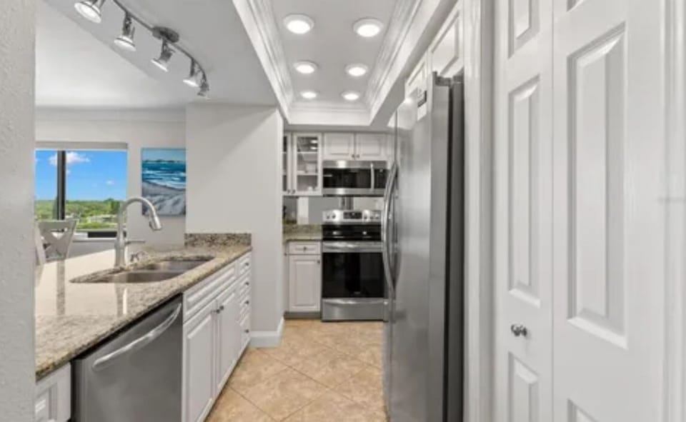 Kitchen is fully equipped with everything you need to cook during your stay.