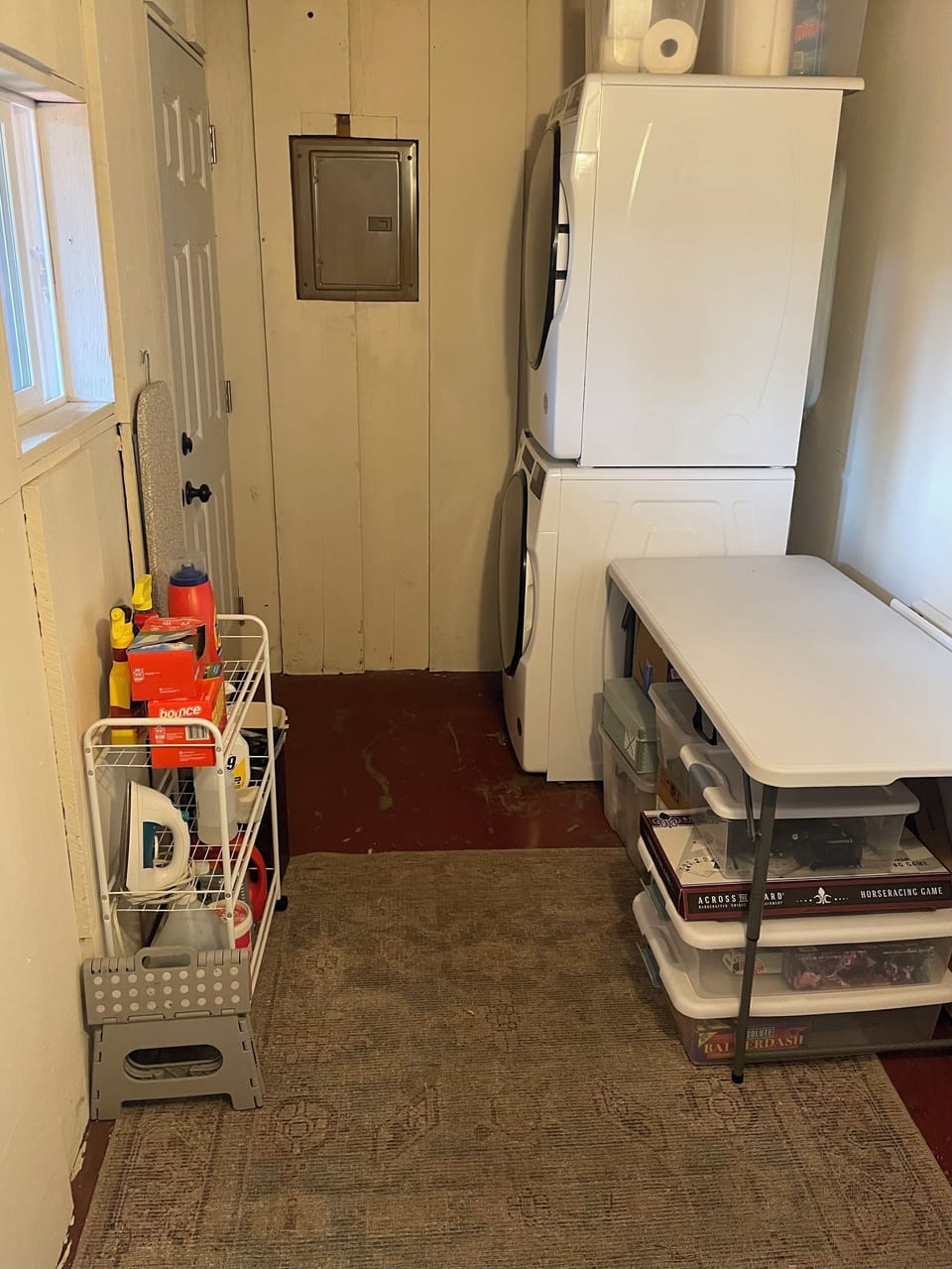 Full laundry. Whirlpool 2025 washer/dryer.