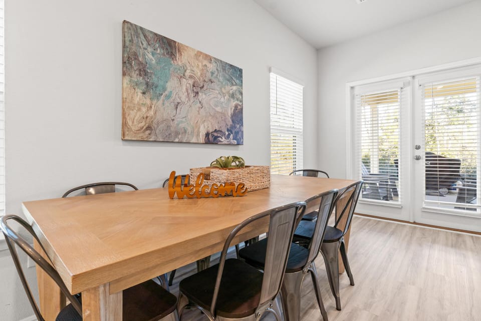 Gather around your welcoming dining table where meaningful conversations and delicious meals create lasting memories with loved ones.