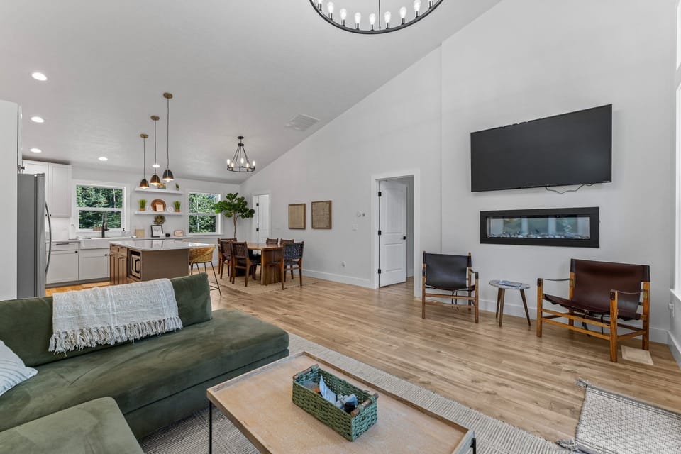 Open-concept living space