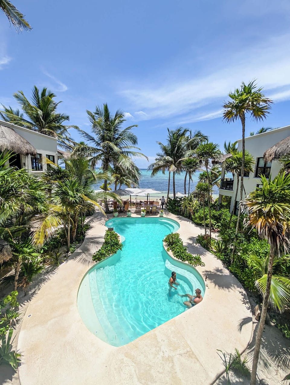 Stunning pool shared with other guest