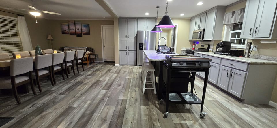 Large area to entertain.