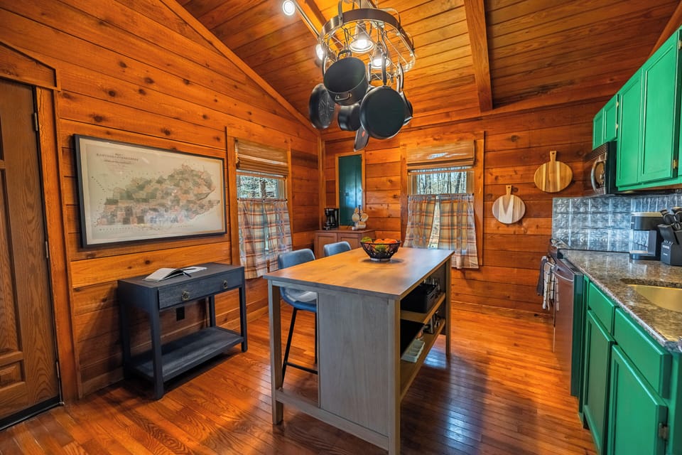 Fully stocked kitchen with cookware, utensils, serving ware, coffee and more!