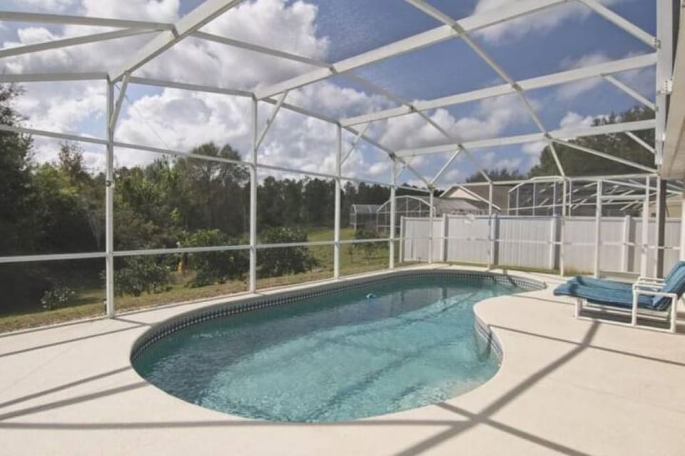 Pool with sun deck
